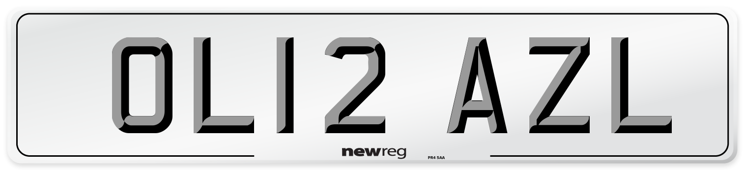 OL12 AZL Number Plate from New Reg
